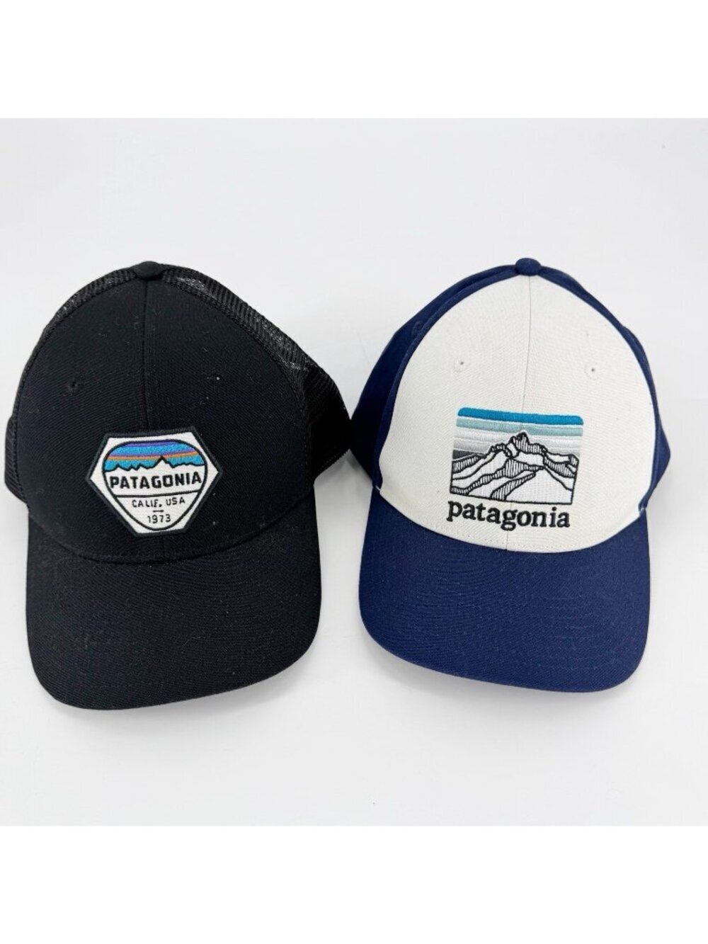 Bundle of 2 Patagonia Snap Back Trucker Hats One Size